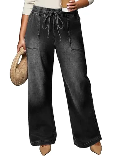High Waist Loose Jeans II, Black