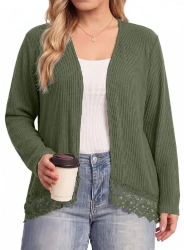 Long Sleeve Cardigan II, Jungle Green