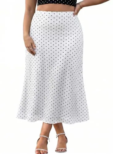 High Waist Skirt, White