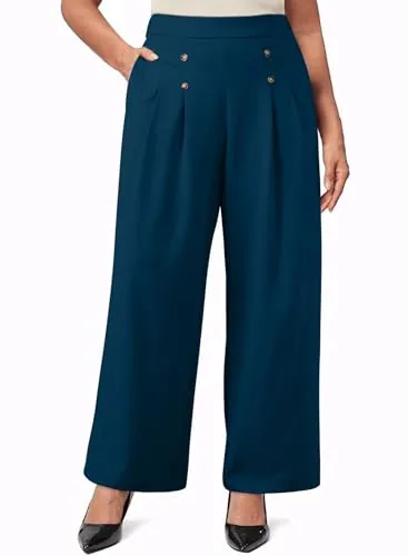 High Waist Pants VI, Sail Blue