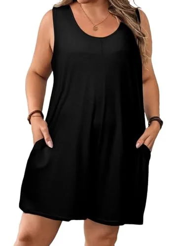Crew Neck Sleeveless Romper, Black