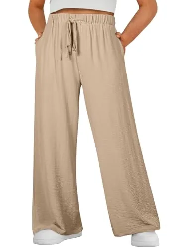 Elastic Waist Pants, Khaki