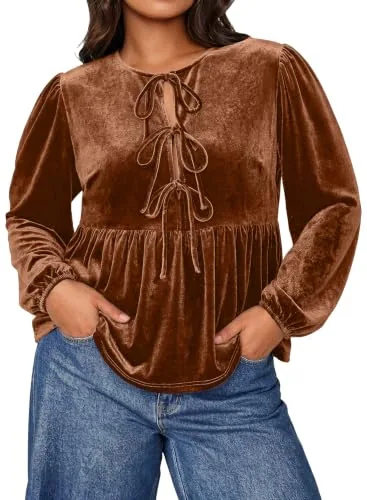 Velvet Dress, Brown
