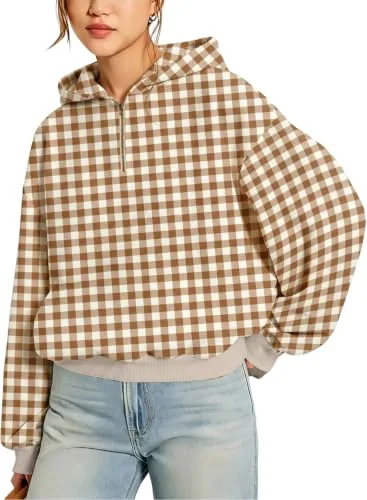 Collared Long Sleeve Hoodie III, Apricot