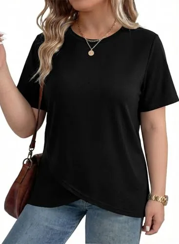 Crew Neck Short Sleeve Dress III, Black
