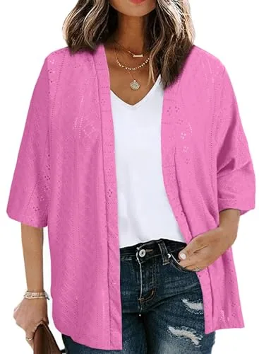 Half Sleeve Kimono Cardigan II, Bonbon